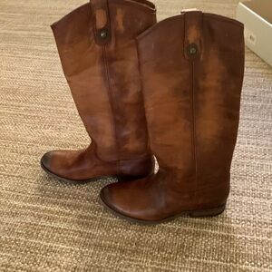 Frye Melissa Button Boot / Cognac / Sz 7.5 M